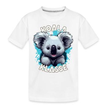 Cartoon Koalaklasse Grundschule Klassentier - Kinder Premium Bio T-Shirt - Weiß - Vorne