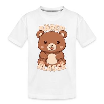 Süßes Bärenklasse Grundschule Klassentier - Kinder Premium Bio T-Shirt - Weiß - Vorne