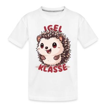 Süßes Igelklasse Grundschule Klassentier - Kinder Premium Bio T-Shirt - Weiß - Vorne
