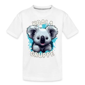 Cartoon Koalagruppe Kindergarten Gruppentier - Kinder Premium Bio T-Shirt - Weiß - Vorne