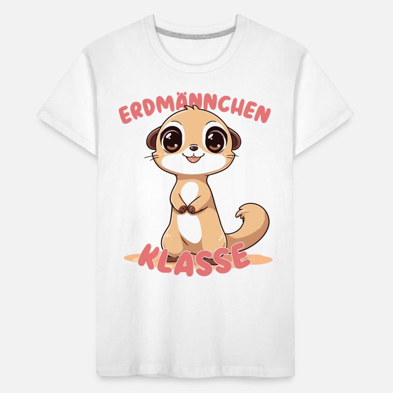 Süßes Erdmännchenklasse Grundschule Klassentier Kinder Premium Bio T-Shirt