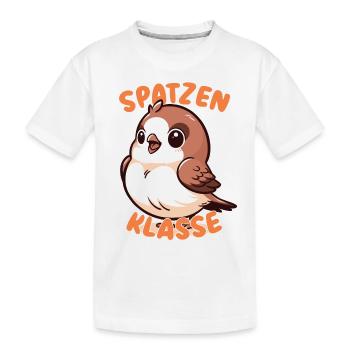 Süßes Spatzenklasse Grundschule Klassentier - Kinder Premium Bio T-Shirt - Weiß - Vorne
