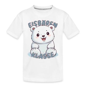 Süßes Eisbärenklasse Grundschule Klassentier - Kinder Premium Bio T-Shirt - Weiß - Vorne