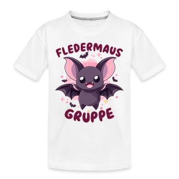 Süßes Fledermausgruppe Kindergarten Gruppentier - Kinder Premium Bio T-Shirt - Weiß - Vorne