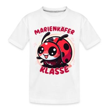 Süßes Marienkäferklasse Grundschule Klassentier - Kinder Premium Bio T-Shirt - Weiß - Vorne