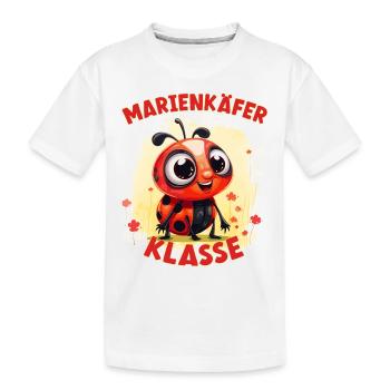 Cartoon Marienkäferklasse Grundschule Klassentier - Kinder Premium Bio T-Shirt - Weiß - Vorne