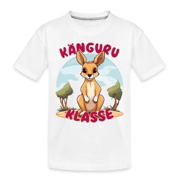Süßes Känguruklasse Grundschule Klassentier - Kinder Premium Bio T-Shirt - Weiß - Vorne