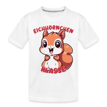Süßes Eichhörnchenklasse Grundschule Klassentier - Kinder Premium Bio T-Shirt - Weiß - Vorne