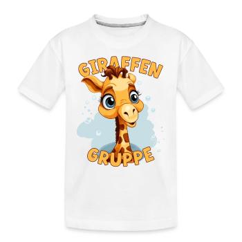 Comic Giraffengruppe Kindergarten Gruppentier - Kinder Premium Bio T-Shirt - Weiß - Vorne