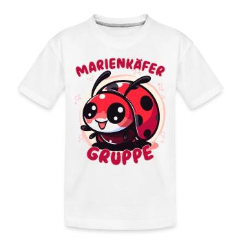 Süßes Marienkäfergruppe Kindergarten Gruppentier - Kinder Premium Bio T-Shirt - Weiß - Vorne