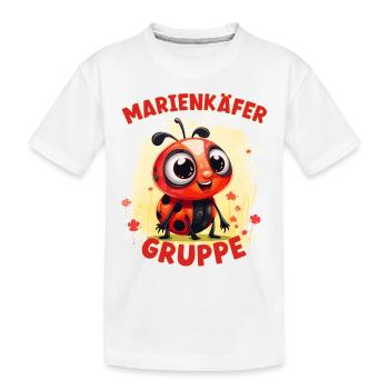 Comic Marienkäfergruppe Kindergarten Gruppentier - Kinder Premium Bio T-Shirt - Weiß - Vorne