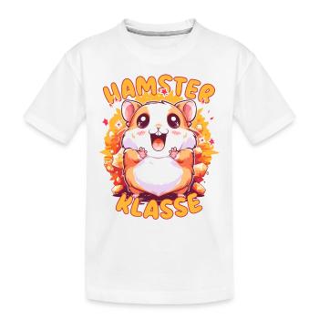 Süßes Hamsterklasse Grundschule Klassentier - Kinder Premium Bio T-Shirt - Weiß - Vorne