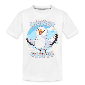 Süßes Möwengruppe Kindergarten Gruppentier Möwe - Kinder Premium Bio T-Shirt - Weiß - Vorne