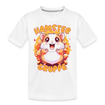 Süßes Hamstergruppe Kindergarten Gruppentier - Kinder Premium Bio T-Shirt - Weiß - Vorne