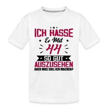 Ich hasse es mit 44 Geburtstag Gut Aussehen - Kinder Premium Bio T-Shirt - Weiß - Vorne