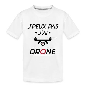 J'peux pas j'ai Drone - T-shirt bio Premium Enfant - blanc - Devant