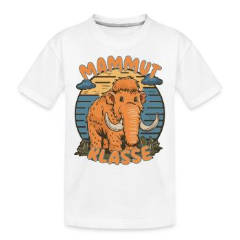 Süßes Mammutklasse Grundschule Klassentier - Kinder Premium Bio T-Shirt - Weiß - Vorne