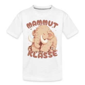 Süßes Mammutklasse Grundschule Klassentier - Kinder Premium Bio T-Shirt - Weiß - Vorne