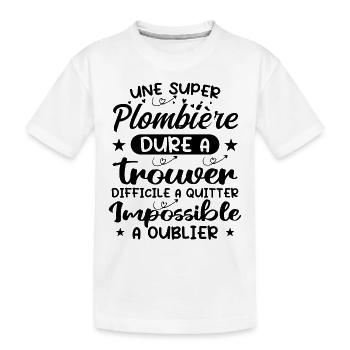 Ein Super-Klempner - Klempner-Geschenk - Kinder Premium Bio T-Shirt - Weiß - Vorne