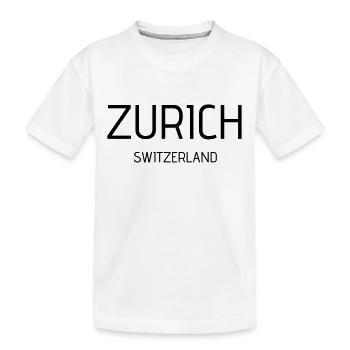 Zurich - T-shirt bio Premium Enfant - blanc - Devant