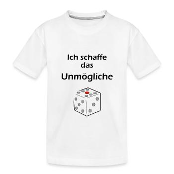 Ich schaffe das Unmögliche - Kinder Premium Bio T-Shirt - Weiß - Vorne