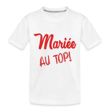 EVJF. MARIEE. TEAM MARIEE. FUTURE MARIEE - T-shirt bio Premium Enfant - blanc - Devant