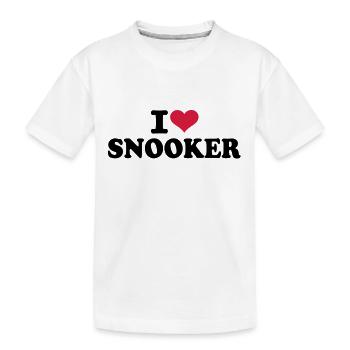 I love Snooker - T-shirt bio Premium Enfant - blanc - Devant