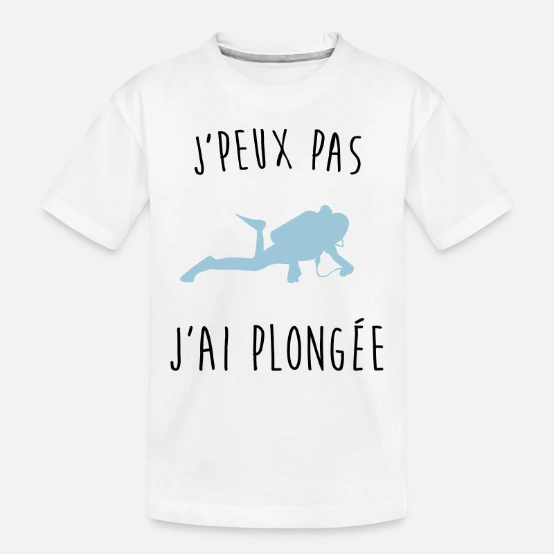 j'peux pas j'ai plongée - T-shirt bio Premium Enfant - blanc