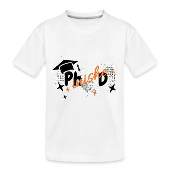 Abschluss Doktor Phinished Universität Uni - Kinder Premium Bio T-Shirt - Weiß - Vorne