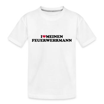 Feuerwehrmann - Kinder Premium Bio T-Shirt - Weiß - Vorne