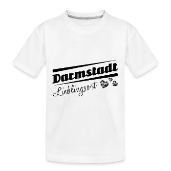 Darmstadt - Lieblingsort mit Stadtnamen - Kinder Premium Bio T-Shirt - Weiß - Vorne