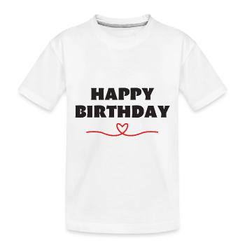 Bon anniversaire - T-shirt bio Premium Enfant - blanc - Devant
