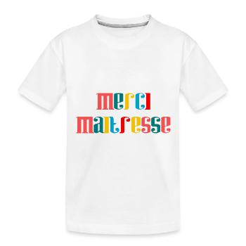 VIELEN DANK. GELIEBTE - Kinder Premium Bio T-Shirt - Weiß - Vorne