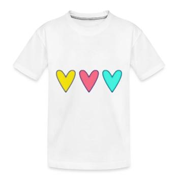 VALENTINSTAG. Junggesellinnenabschied. ICH LIEBE DICH. ICH LIEBE DICH. LIEBE - Kinder Premium Bio T-Shirt - Weiß - Vorne