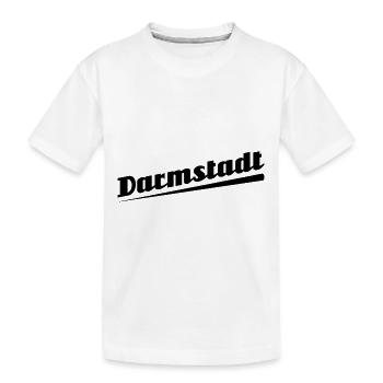 Darmstadt - Textdesign mit Stadtnamen - Kinder Premium Bio T-Shirt - Weiß - Vorne