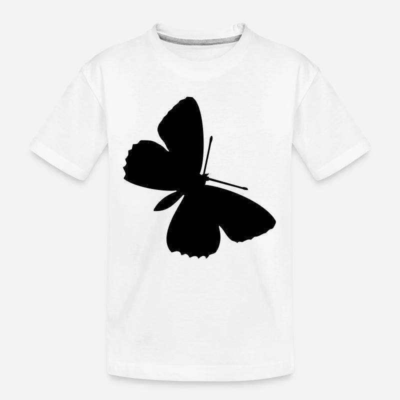 Schmetterlinge: Polyommatus Hippothoe - Kinder Premium Bio T-Shirt - Weiß
