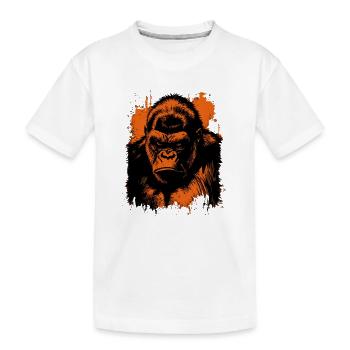Gorille - T-shirt bio Premium Enfant - blanc - Devant