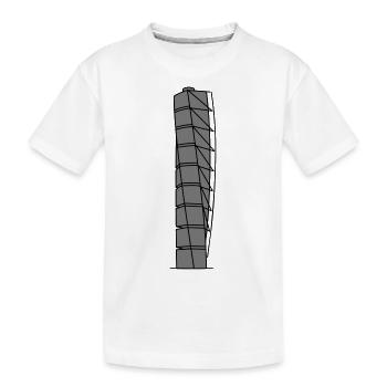 Turning Torso Malmö 2 - Kinder Premium Bio T-Shirt - Weiß - Vorne