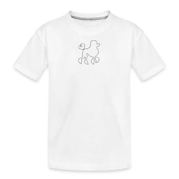 Poodle Lover Lover Fan Dog Lover - Kids' Premium Organic T-Shirt - white - Front