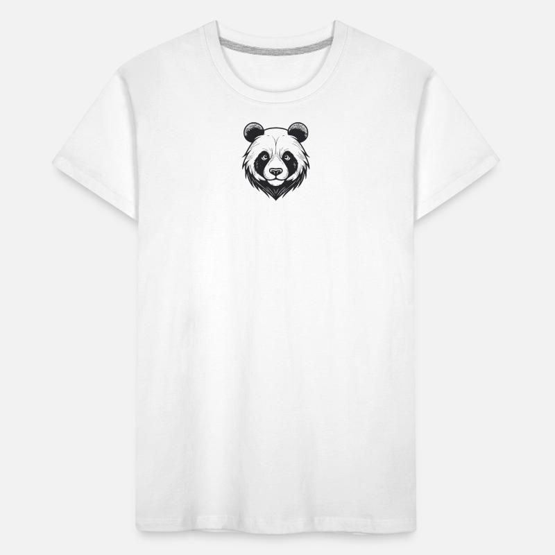 Visage d’ours avec breloque d’animal sauvage T-shirt bio Premium Enfant