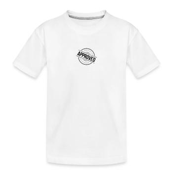 Approved Stempel - Kinder Premium Bio T-Shirt - Weiß - Vorne
