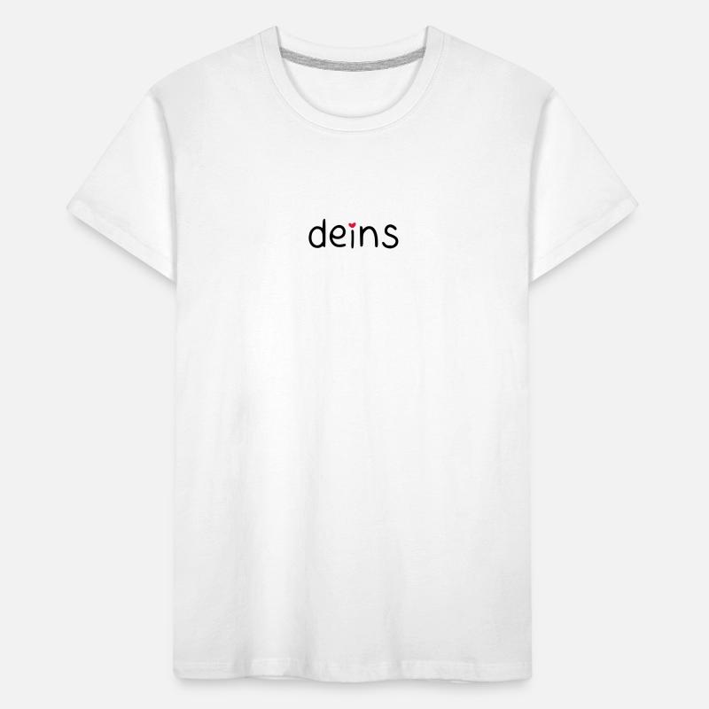deins – mit farbigem Herz Kinder Premium Bio T-Shirt