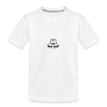 Two Otters - Kids' Premium Organic T-Shirt - white - Front