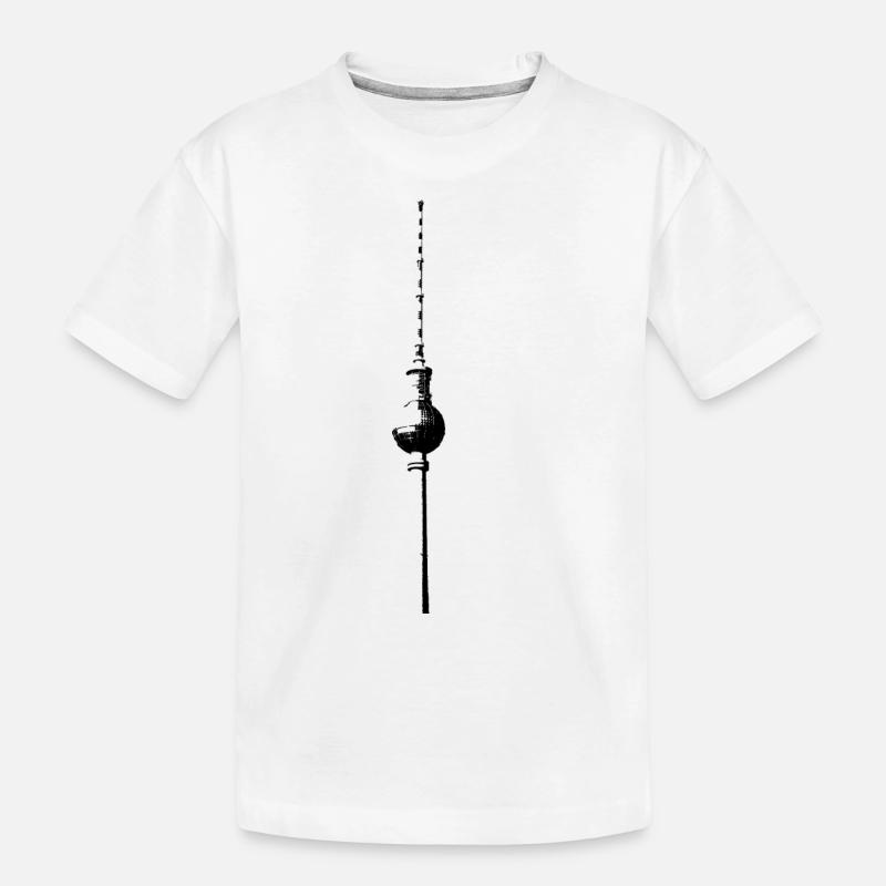 Fernsehturm Berlin - Kinder Premium Bio T-Shirt - Weiß