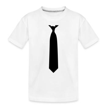 cravate - T-shirt bio Premium Enfant - blanc - Devant
