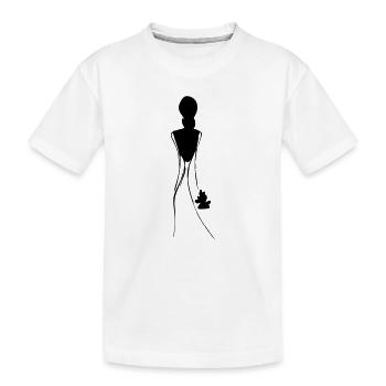 Braut - Kinder Premium Bio T-Shirt - Weiß - Vorne