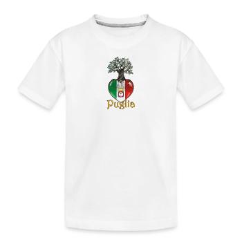 Cœur de racines des Pouilles - T-shirt bio Premium Enfant - blanc - Devant