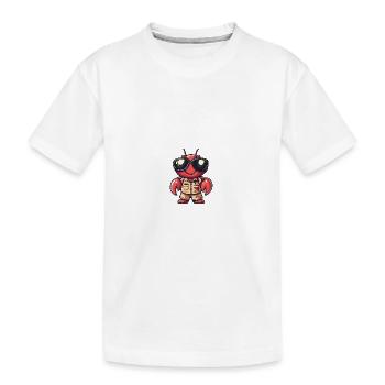 Lobster Crayfish Cool Summer - Kids' Premium Organic T-Shirt - white - Front