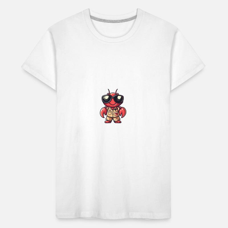 Lobster Crayfish Cool Summer Kids' Premium Organic T-Shirt