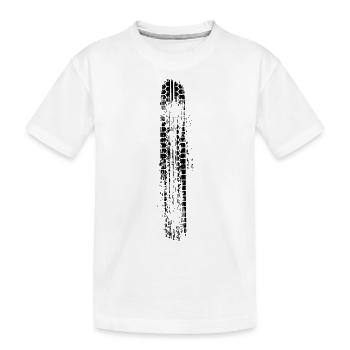 reifen - Kinder Premium Bio T-Shirt - Weiß - Vorne